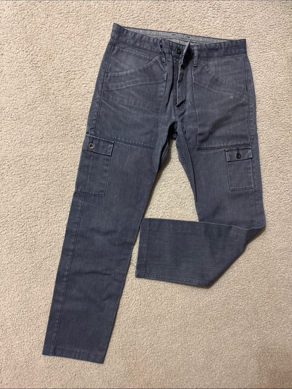 Levi's Men's Dark Gray Cargo Pants with Utility Pockets